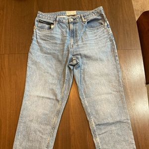 Everlane Curvy Cheeky Straight Jean in Sky Blue